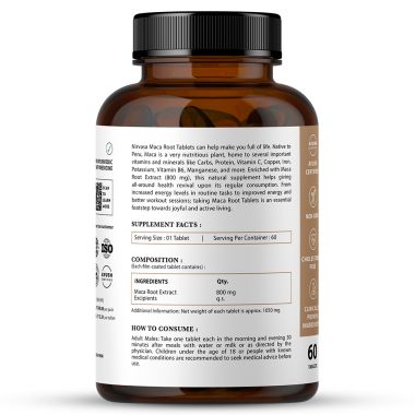 Nirvasa: Maca Root - 60 Tablets