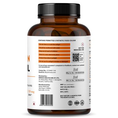 Nirvasa: Omega 3 Salmon Fish Oil Capsules - 60 Softgels