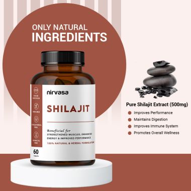 Nirvasa: Shilajit Tablets - 60 Tablets