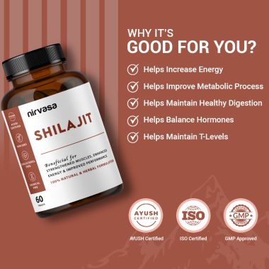 Nirvasa: Shilajit Tablets - 60 Tablets