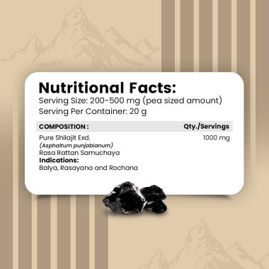 Nirvasa: Pure Shilajit Resin - 20gm
