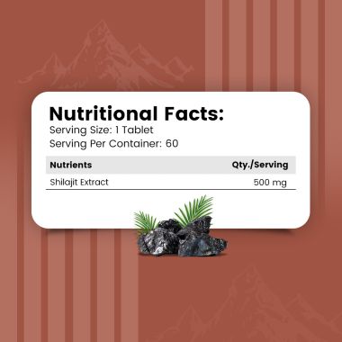 Nirvasa: Shilajit Tablets - 60 Tablets