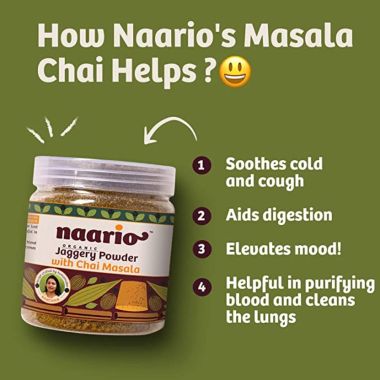 Naario: Jaggery Powder with Chai Masala - 200 gm