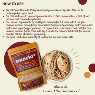 Naario: 9-in-1 Flour Mix - 250 gm