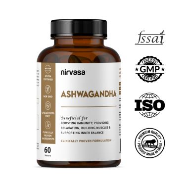 Nirvasa: Ashwagandha Tablets - 60 Tablets