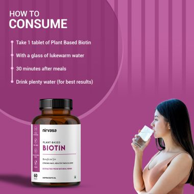 Nirvasa: Biotin Tablets - 60 Tablets