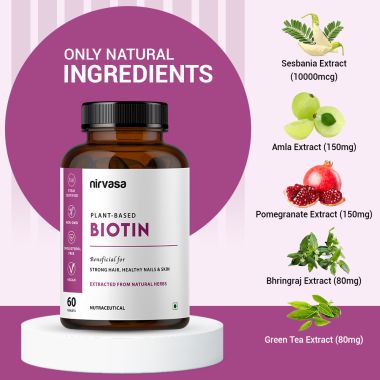 Nirvasa: Biotin Tablets - 60 Tablets