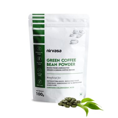 Nirvasa: Unroasted Arabica Green Coffee Bean Powder - 100gm