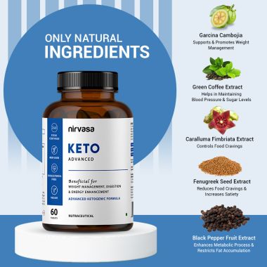 Nirvasa: KETO Advanced - 60 Tablets