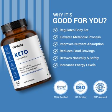 Nirvasa: KETO Advanced - 60 Tablets