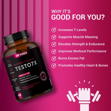 Nirvasa: Testo 7X Tablets - 60 Tablets