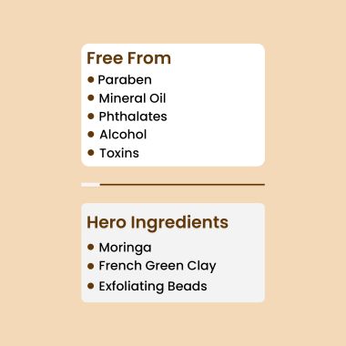 The Skin Story: Daily + Weekly Moringa Care Pack ( Face Wash + Face Scrub + Face Pack )