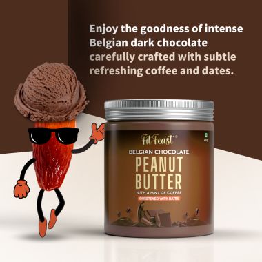 FitFeast: Belgian Chocolate Peanut Butter - 400gm