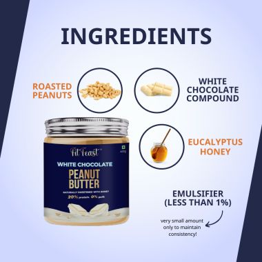 FitFeast: White Chocolate Peanut Butter - 400gm