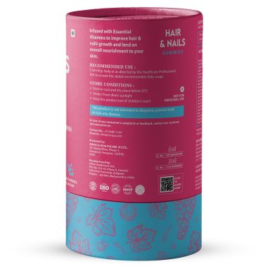 Nirvasa: Hair & Nail Gummies with Biotin - 60 Gummies