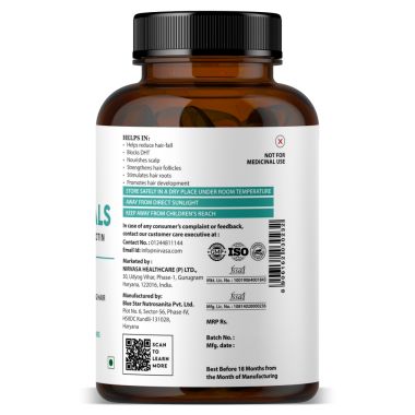 Nirvasa: Hair Vitals DHT Blocker with Biotin - 60 Tablets