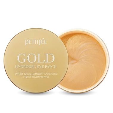 Petitfee: Gold Hydrogel Eye Patch +5 Golden Complex - Pack Of 60 Pieces