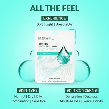 Mirabelle: Oxygen Facial Sheet Mask - 25ml