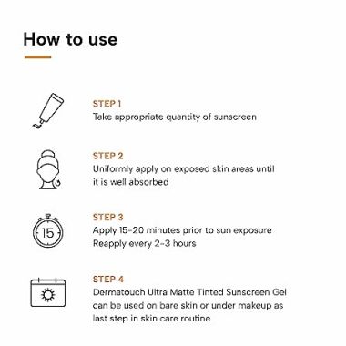 Dermatouch: Undamage Ultra Matte Tinted Sunscreen SPF 50 PA+++ | 50gm