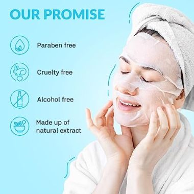 Mirabelle: Hyaluronic Acid Facial Sheet Mask - 25ml