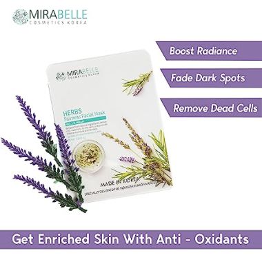 Mirabelle: Herbs Facial Sheet Mask - 25ml