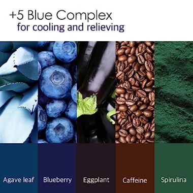 Petitfee: Agave Cooling Hydrogel Eye Mask 5 Blue Energy Complex Patch Pack Of 60 - 84gm