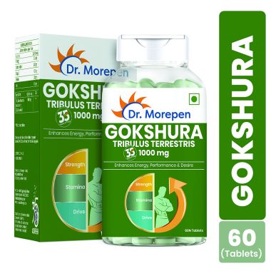Dr. Morepen: Gokshura Tablets For Men's Wellness - Boost Stamina - 60 Tablets