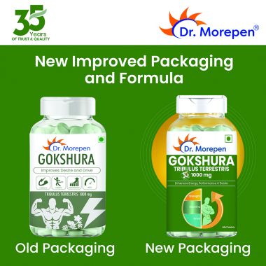 Dr. Morepen: Gokshura Tablets For Men's Wellness - Boost Stamina - 60 Tablets