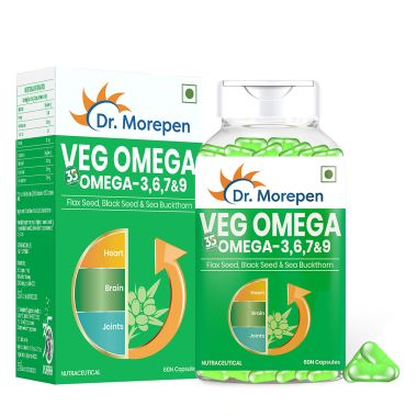 Dr. Morepen: Omega 3 6 7 9 Vegetarian Capsules 500mg - 60 Tablets