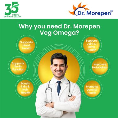 Dr. Morepen: Omega 3 6 7 9 Vegetarian Capsules 500mg - 60 Tablets