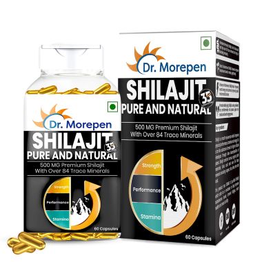 Dr. Morepen: Shilajit Capsules - For Strength & Stamina - 60 Tablets