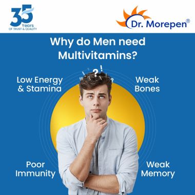 Dr. Morepen: Gokshura and Multivitamins For Men - Improves Men's Performance & Strength - 120 Tablets
