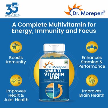 Dr. Morepen: Gokshura and Multivitamins For Men - Improves Men's Performance & Strength - 120 Tablets