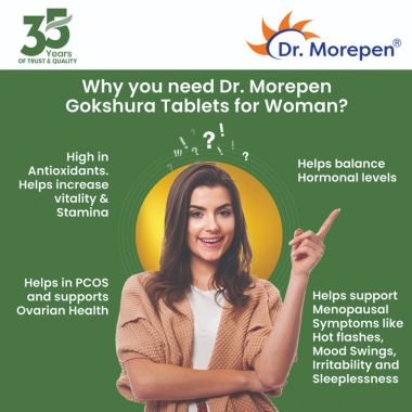 Dr. Morepen: Testo Boost & Gokshura For Men - For Improved Performance - Combo Pack - 60 Capsules each
