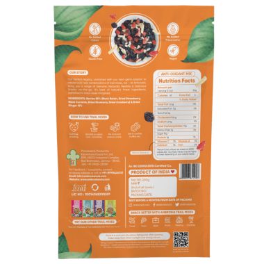 Ambrosia: Healthy Trail Mixes Gift Hamper with Rakhi Tikka & Greeting Card 750g