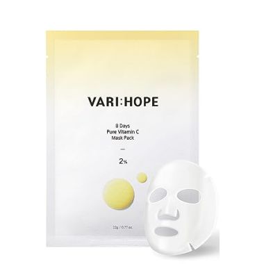 VariHope: 8 Days Brightening Mask With Pure Vitamin C - 5 Sheets