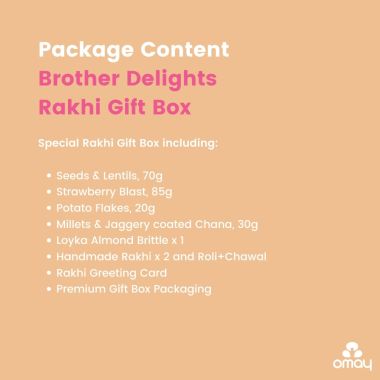 Omay Foods: Brother's Delights Rakhi Gift Box