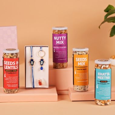 Omay Foods: Delicious Delights Bhai Bhabhi Rakhi Gift Box