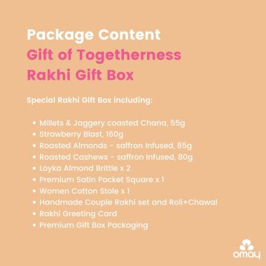Omay Foods: Gift of Togetherness Bhai Bhabhi Rakhi Gift Box