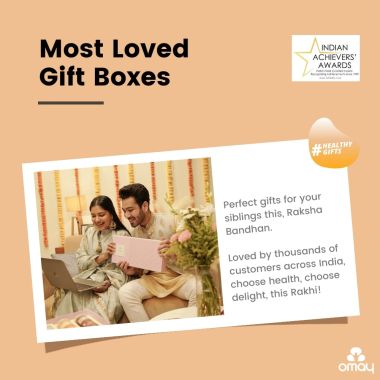 Omay Foods: Gift of Togetherness Bhai Bhabhi Rakhi Gift Box