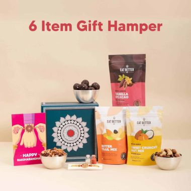 Eat Better: Rakhi Gift Hamper for Brother - 6 Items