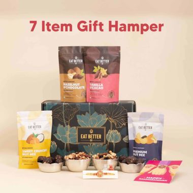 Eat Better: Rakhi Gift Hamper for Brother - 7 items
