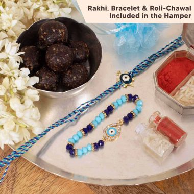Eat Better: Bhaiya Bhabhi Rakhi Gift Set -14 Items
