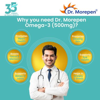 Dr. Morepen: Omega 3 Deep Sea Fish Oil - 60 Softgels