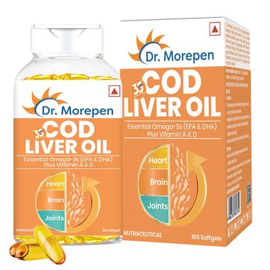 Dr. Morepen: COD Liver Oil Capsules - 100 Capsules