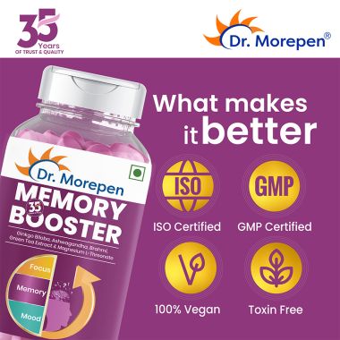 Dr. Morepen: Memory, Focus & Mood Tablets - 60 Tablets