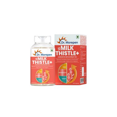 Dr. Morepen: Milk Thistle+  -  Liver Support Supplement - 60 Capsules