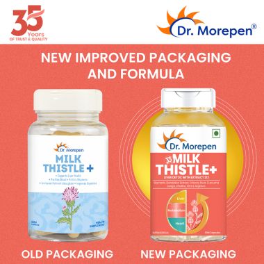 Dr. Morepen: Milk Thistle+  -  Liver Support Supplement - 60 Capsules