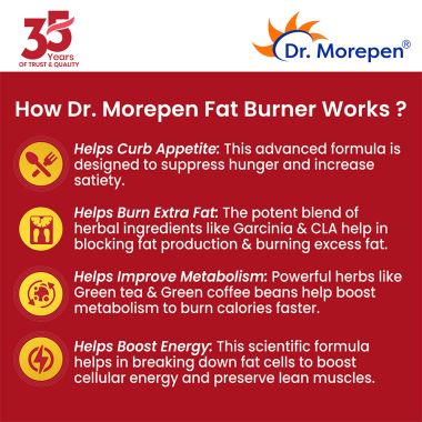 Dr. Morepen: Fat Burner Tablets - 60 Tablets