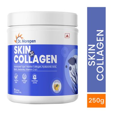 Dr. Morepen: Marine Skin Collagen Protein Pineapple 250 Gms (Jar)